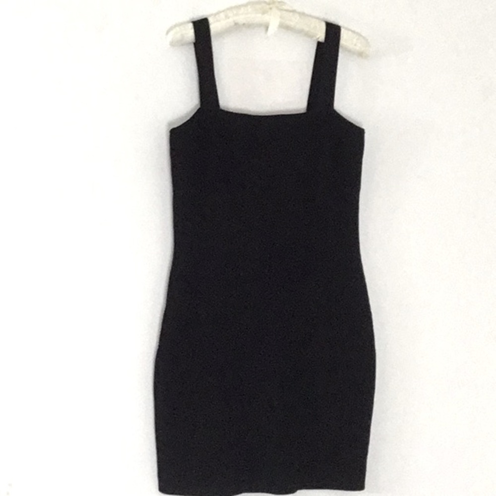 Bar III Little Black Ottoman Dress, Bodycon, Ribbed. Casual Beach, Party Evening